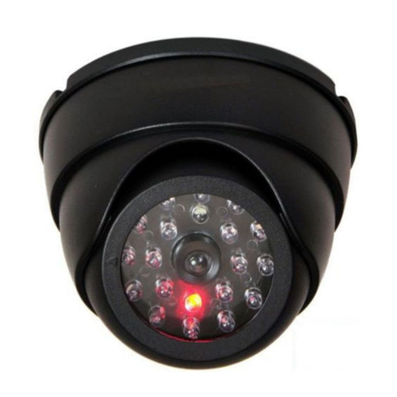 Dummy Dome Fake Security Camera CCTV 30pc False IR LED W/ Flashing Red LED Light