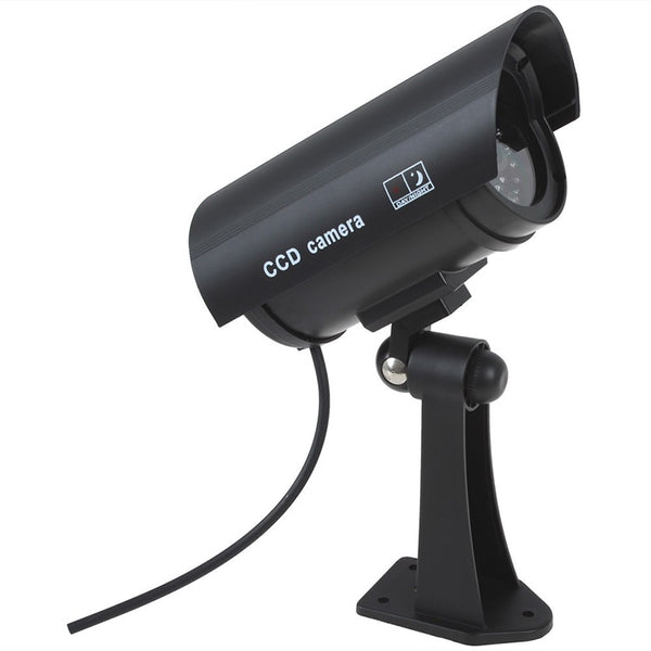 Fake Dummy Camera Waterproof Outdoor Fake Camera Battery Powered Flicker Blink LED Security Bullet CCTV Camera