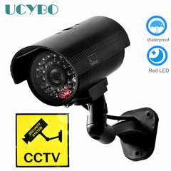 Fake Dummy camera security CCTV outdoor waterproof Emulational Decoy IR LED wifi Flash Red Led dummy video surveillance Camera