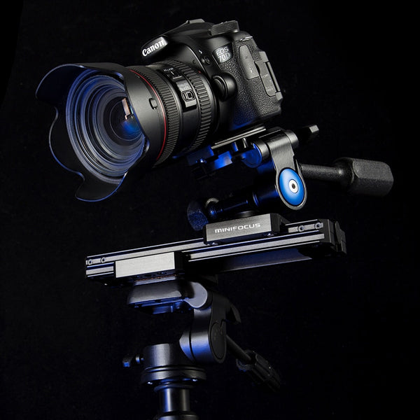 Mini Camera Video Slider, 9'' Extendable to 12.6'' Portable 2-Way Retractable Damping Track Rail Slider for DSLR Camera