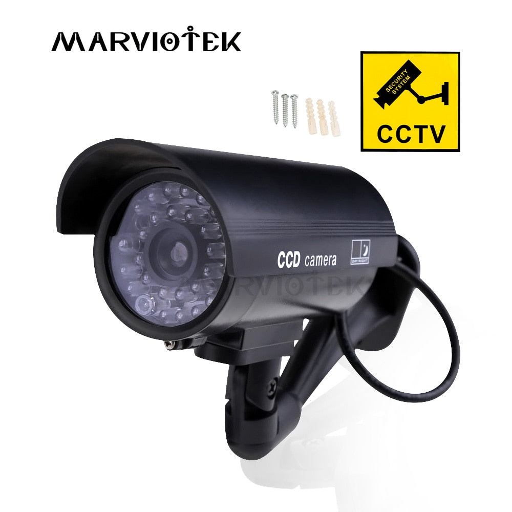 Outdoor Fake Camera Home security video Surveillance dummy camera cctv videcam Mini Camera HD battery power Flashing LED