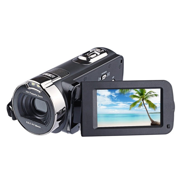 HD Digital Camera Professional 16X Zoom  Digital Video Camera Camcorder Photo DSLR Camera DV 3.0" LCD Touch Screen with Remote