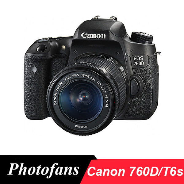 Canon 760D /  T6s DSLR Camera with 18-55mm STM Lens -24.2 MP -Vari-Angle Touchscreen -WIFI