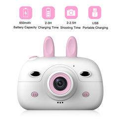 2.4inch Screen Display 18MP Children Mini Camera Front Rear Dual Cameras Cute Cartoon Digital Kids Camera Best Gift for Children