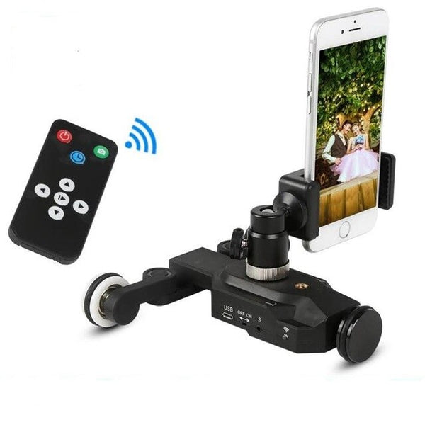 3-Wheels Wirelesss Video Camera Auto Dolly Track Slider Dolly Car Track Rail For DSLR Cameras Camcorders iPhone R25