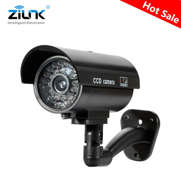 Fake Dummy Camera Bullet Waterproof Outdoor Indoor Security CCTV Surveillance Camera Flashing Red LED Free Shipping